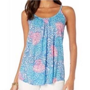 Lilly Pulitzer Lacy Top in Blue Haven Raising Shell